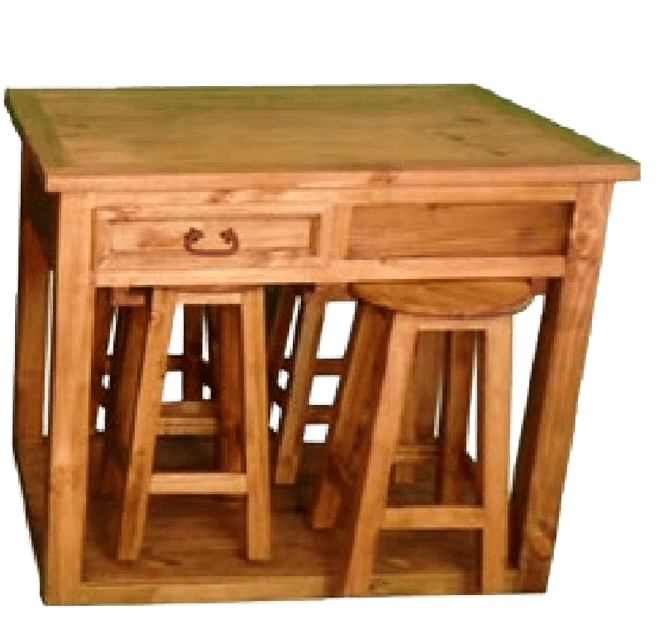 4 STOOLS KITCHEN ISLAND